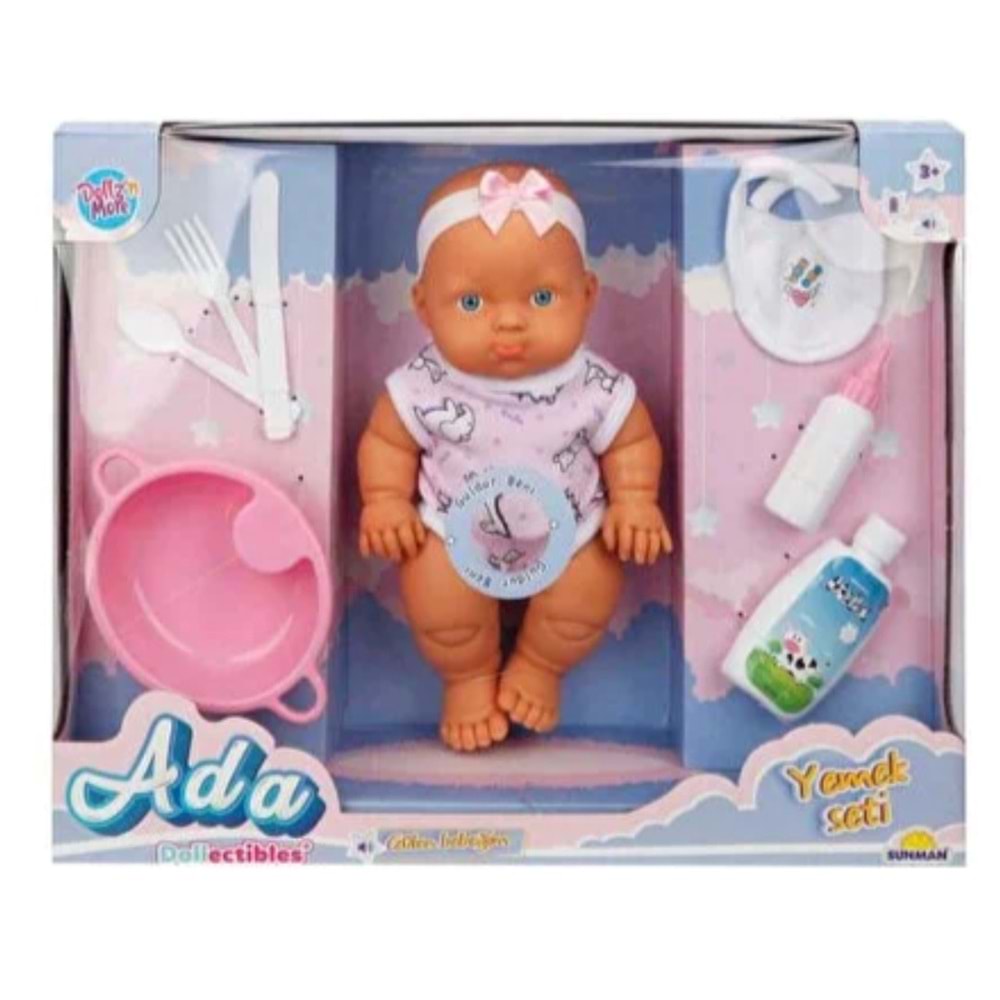 SUN- BEBEK SET ADA MEAL FUN SAÇSIZ SESLİ GÜLEN AKS 23 CM 20120 *12