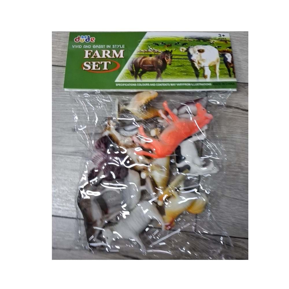 ÇİFTLİK HAYVAN SETİ PVC POŞETLİ 714-12 *72