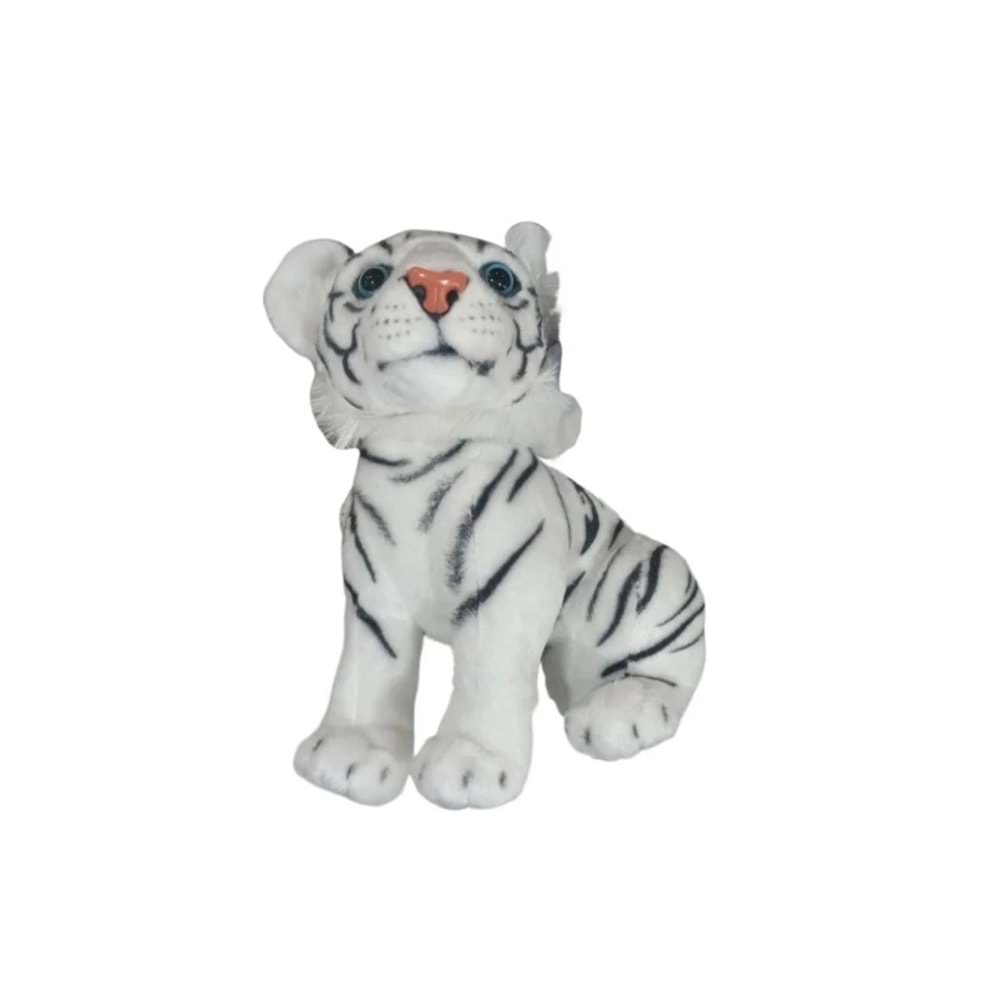 PELUŞ 43 CM OTURAN KÜÇÜK BEYAZ KAPLAN PL50133 *40