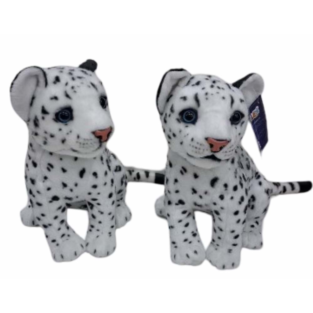 PELUŞ 43 CM KÜÇÜK BEYAZ LEOPAR PL50135 *40