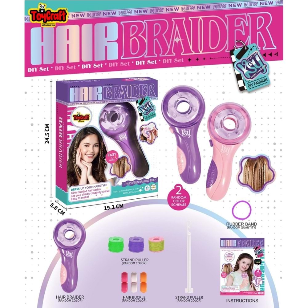 TOYCRAFT DIY İPLİ SAÇ SÜSLEME MAKİNASI *48 KSY911