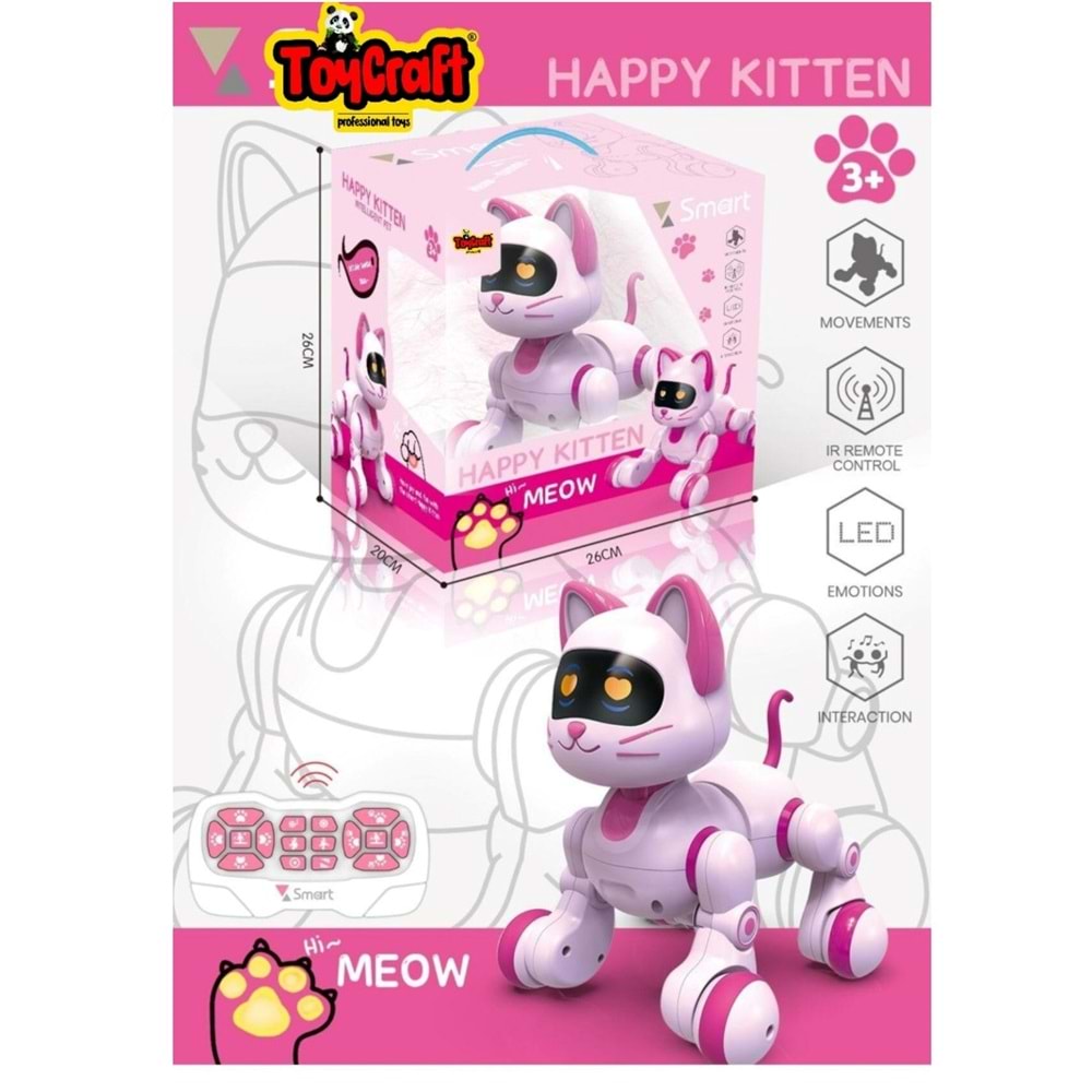 TOYCRAFT KUM. ŞARJ. İNTERAKTİF SMART KEDİ *12 6602