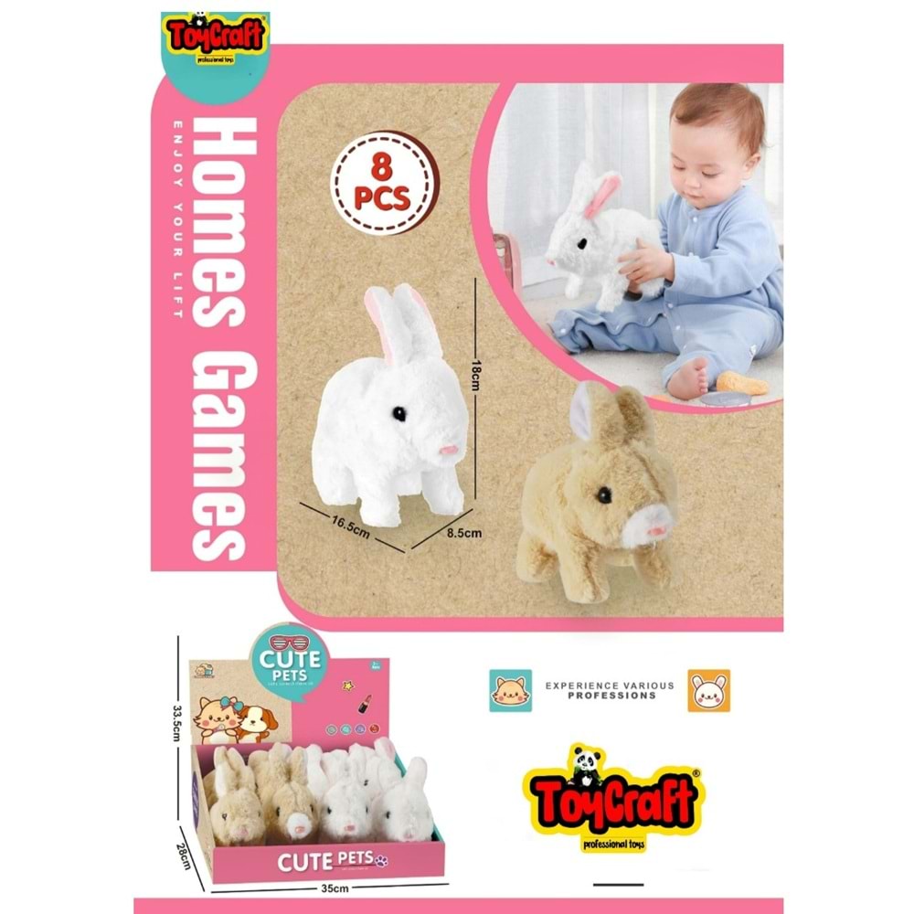 TOYCRAFT DISPLAY AKILLI TAVŞAN PİLLİ 8832-31 *64