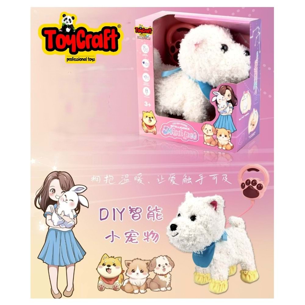 TOYCRAFT KABLO KUMANDALI AKILLI KÖPEK KEDİ YIKANABİLİR 8832-72 *8