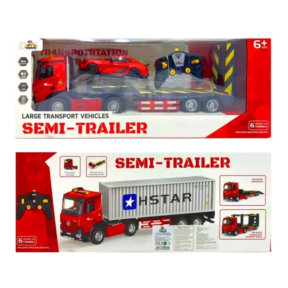 CHARGED SEMİ TRAİLER KONTEYNIR TAŞIYAN ŞARJLI TIR 93317*6