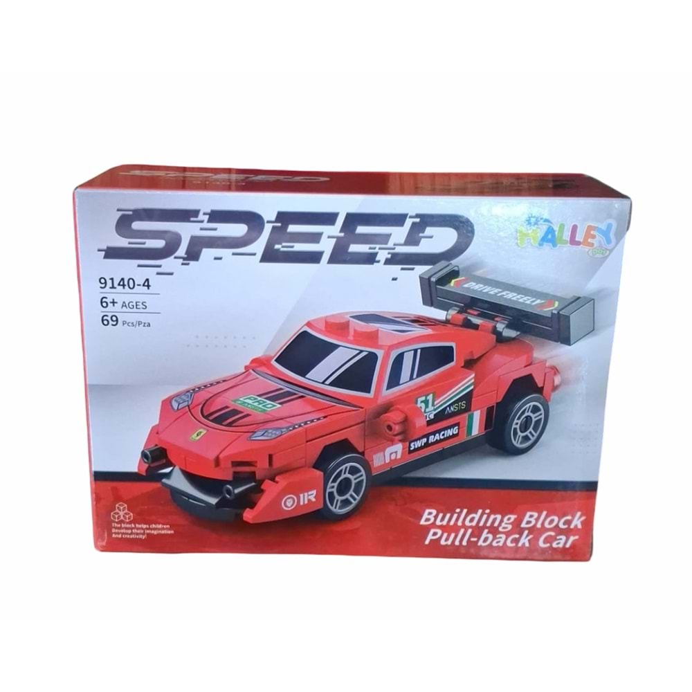 SEHER SPEED KIRMIZI BLOK ARABA 9140-4 *144