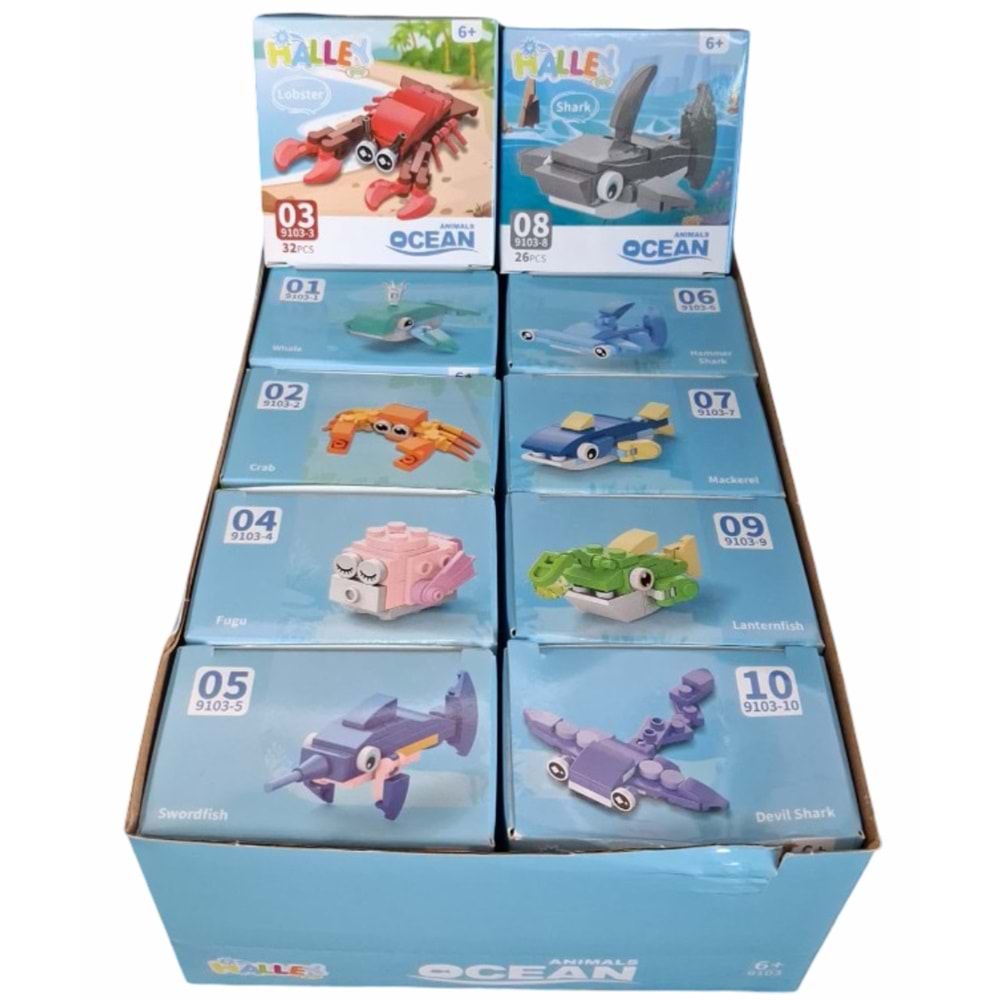 SEHER DENİZ HAYVANLERI BLOK OYUNCAK 9103 *720