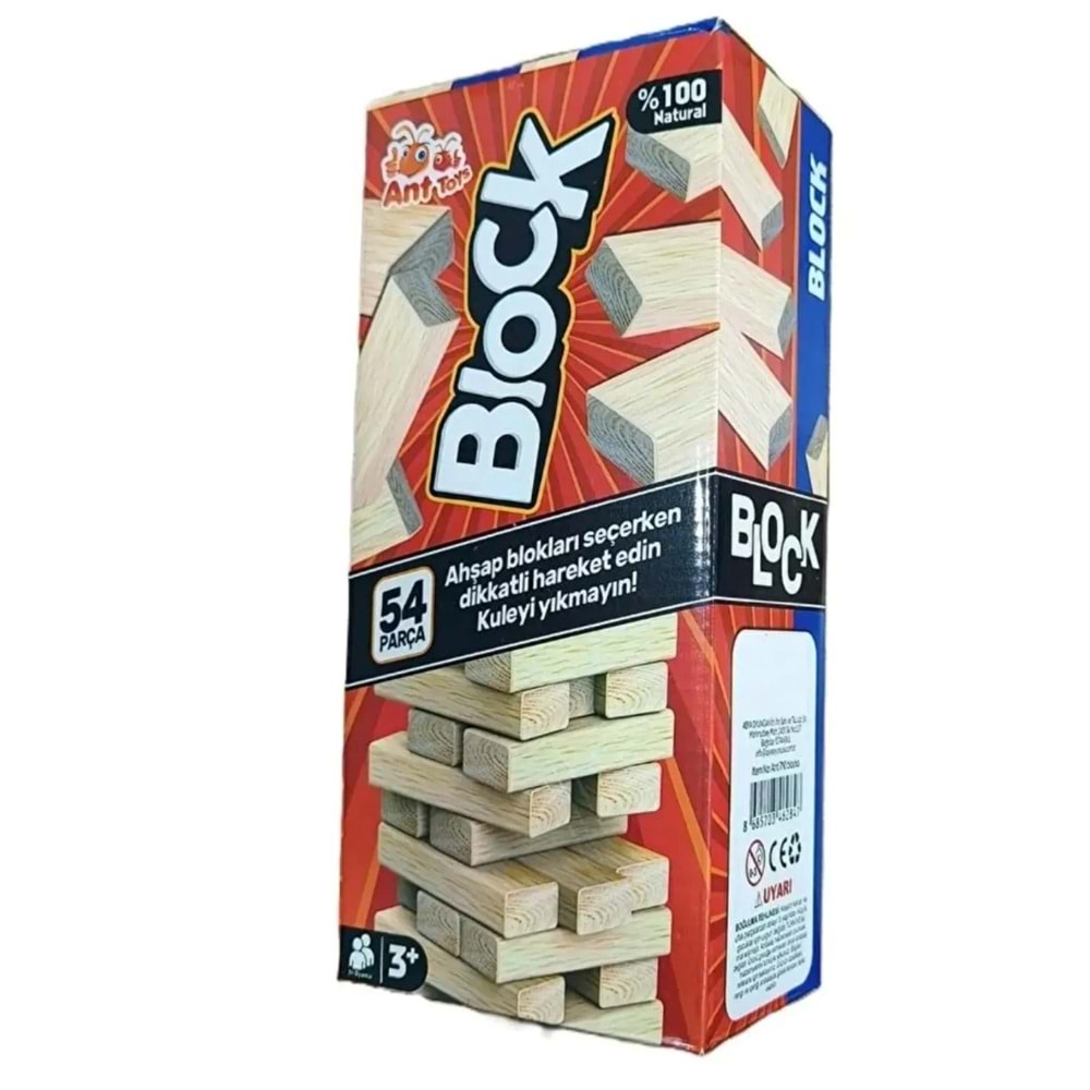 ANT BLOCK 54 PARÇA JENGA ANT710 *24