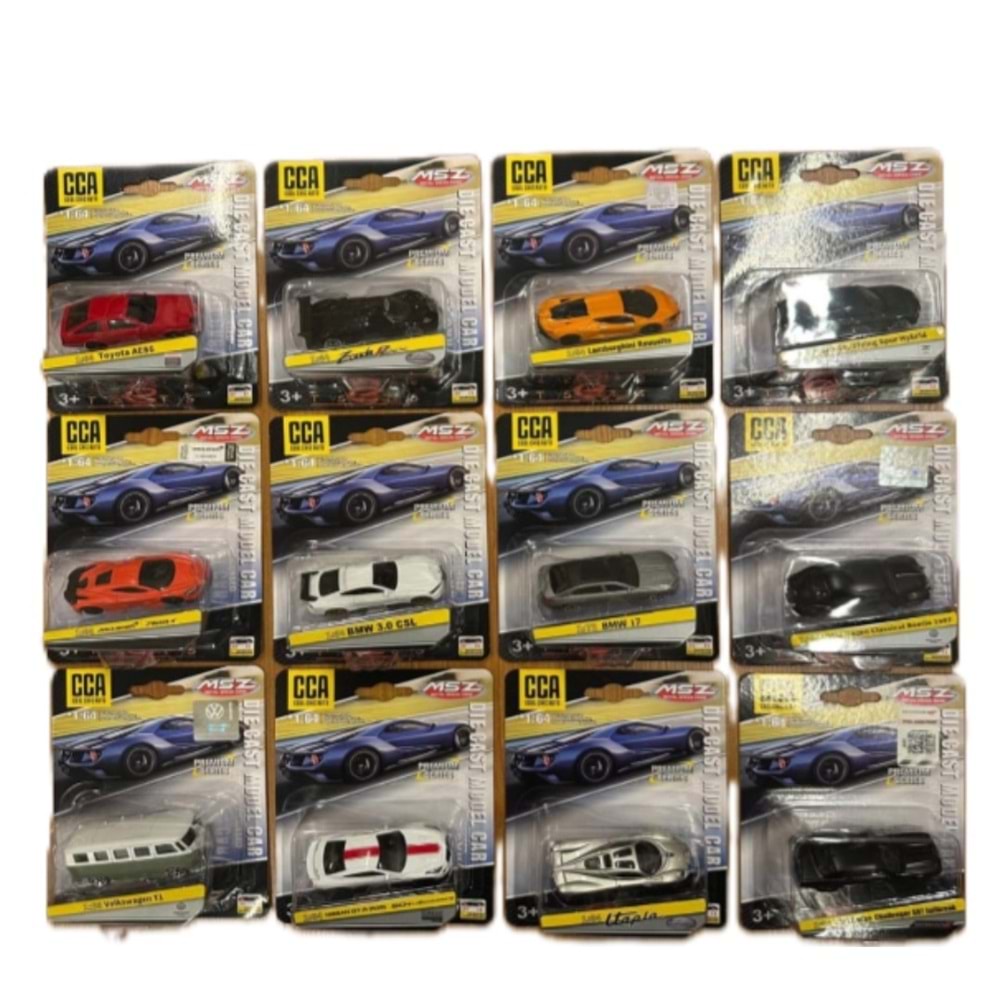 METAL SPEED ZONE 1:64 MODEL ASORTİ ÇEŞİT 82201 *72