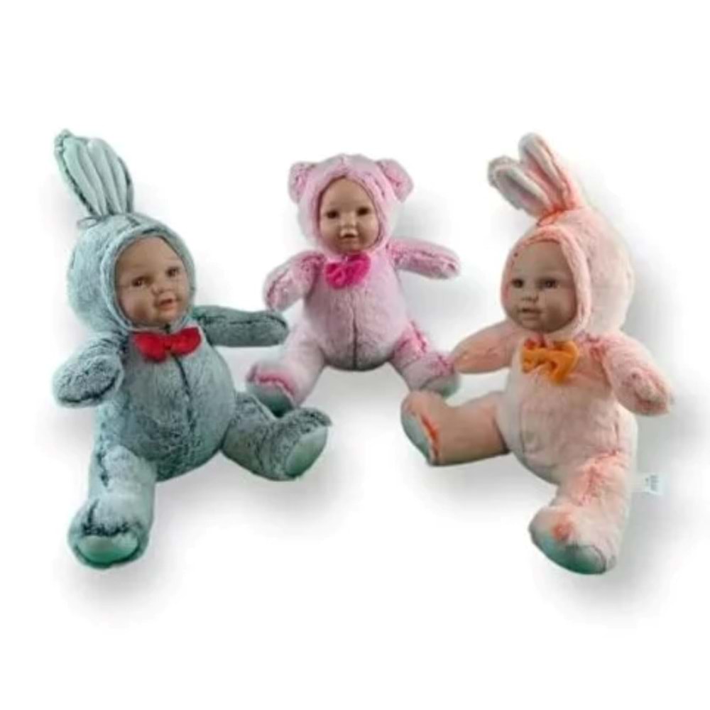 PELUŞ 30 CM BEBEK YÜZLÜ HAYVANLAR PL62580 *60