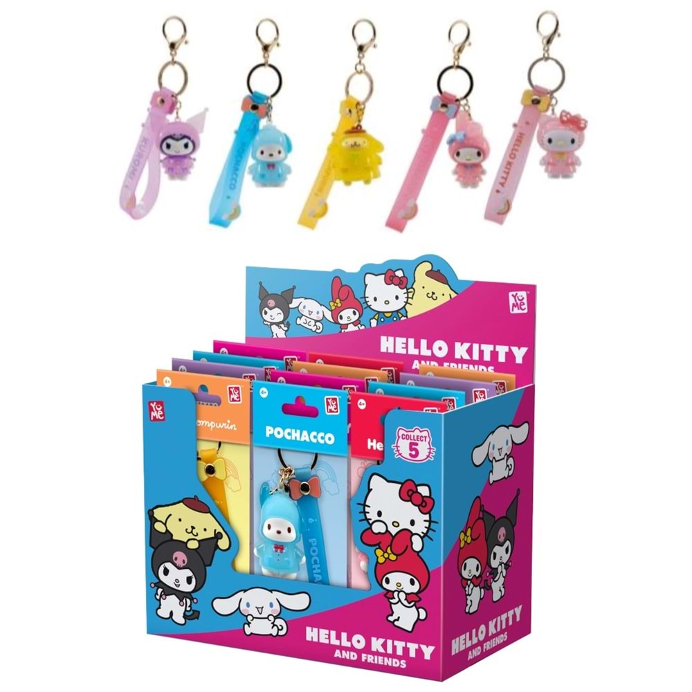 YUME HELLO KITTY KEYCHAIN & STRAP RAINCOAT SERIES ANAHTARLIK 11720 *12