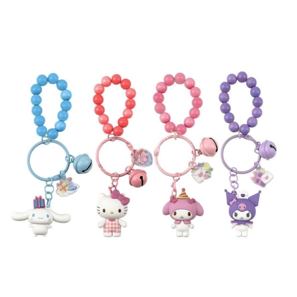 YUME HELLO KITTY KEYCHAIN & BRACELET CELEBRATION SERIES ANAHTARLIK 11685 *12