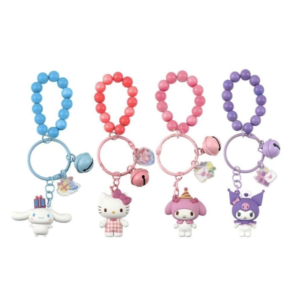 YUME HELLO KITTY KEYCHAIN & BRACELET CELEBRATION SERIES ANAHTARLIK 11685 *12