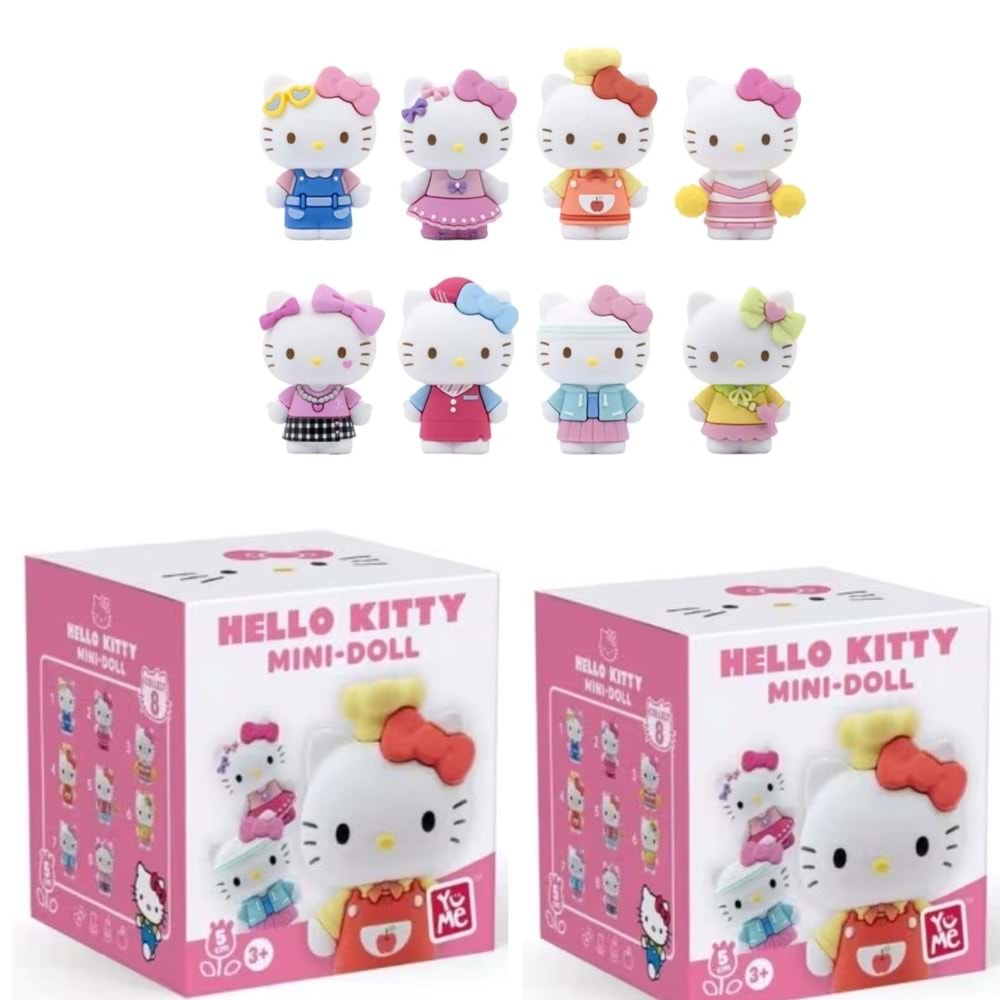 YUME HELLO KITTY 5CM MINIDOLL CUTE OUTFITS SERIES 11553 *12