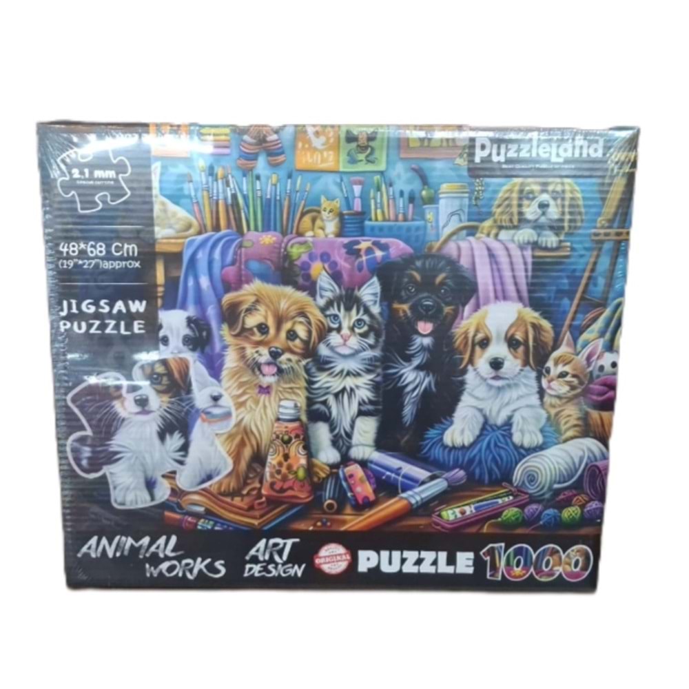 PUZZLE 1000 ANİMAL WORK KDS-3201 *48
