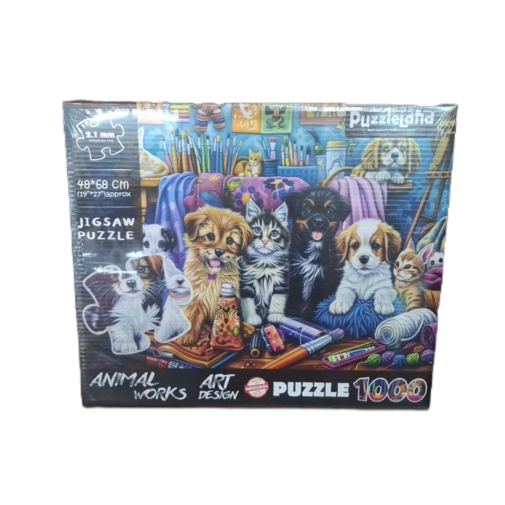 PUZZLE 1000 ANİMAL WORK KDS-3201 *48