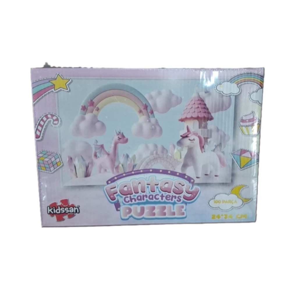 PUZZLE 100 PRÇ FANTASY CHARECTERS KDS-3206 *48