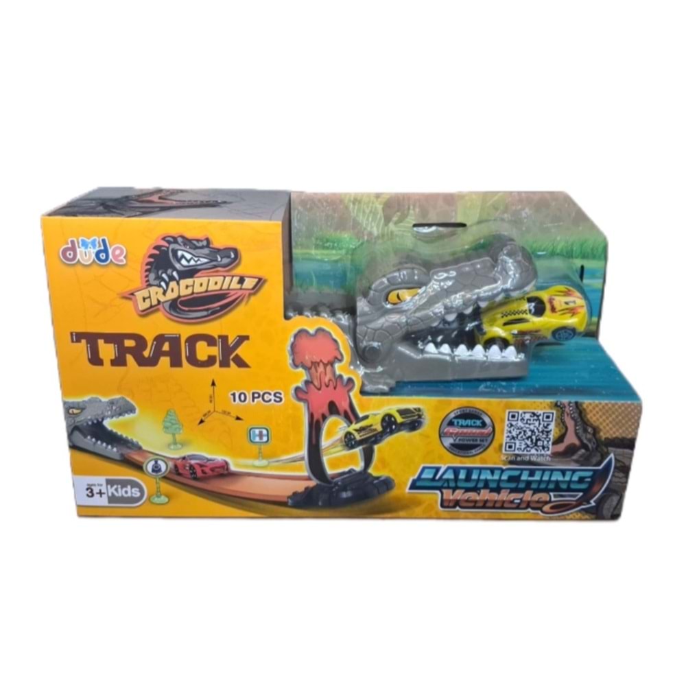 SEHER TİMSAHLI ARABA FIRLATMA OYUN SETİ 10 PRÇ SH40630 *24