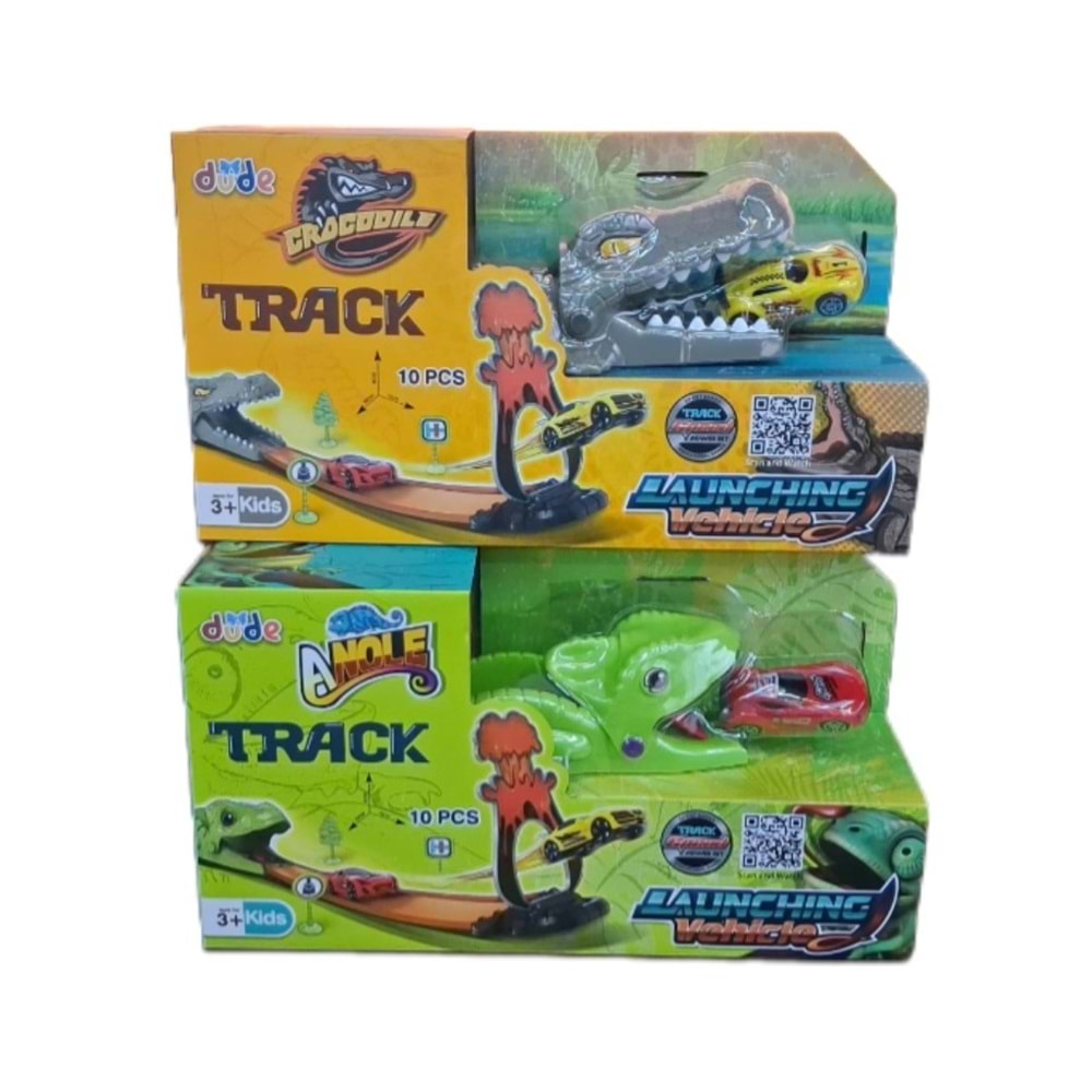 SEHER TİMSAHLI VE IGUANA ARABA FIRLATMA OYUN SETİ 10 PRÇ SH40630 *24
