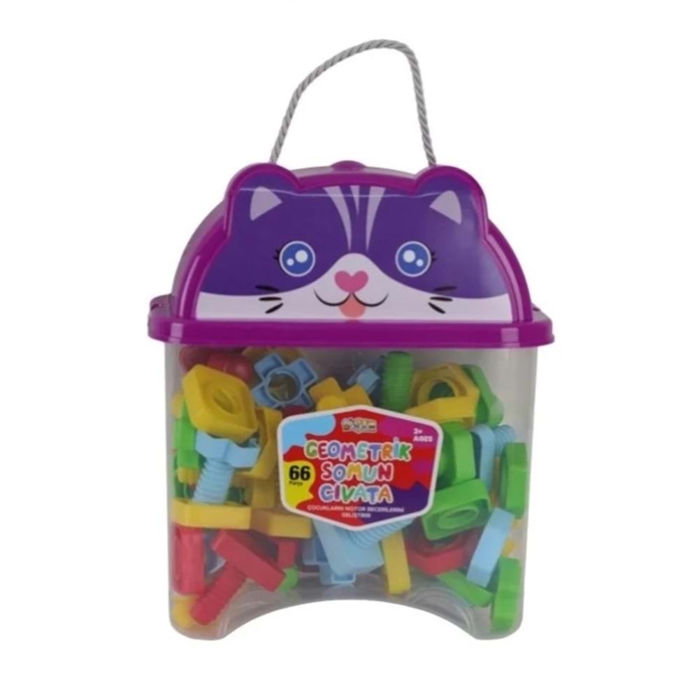 HAYVAN FÜĞÜRLÜ KAPTA 66 PRÇ SOMUN ÇİVATA HC1046 *12