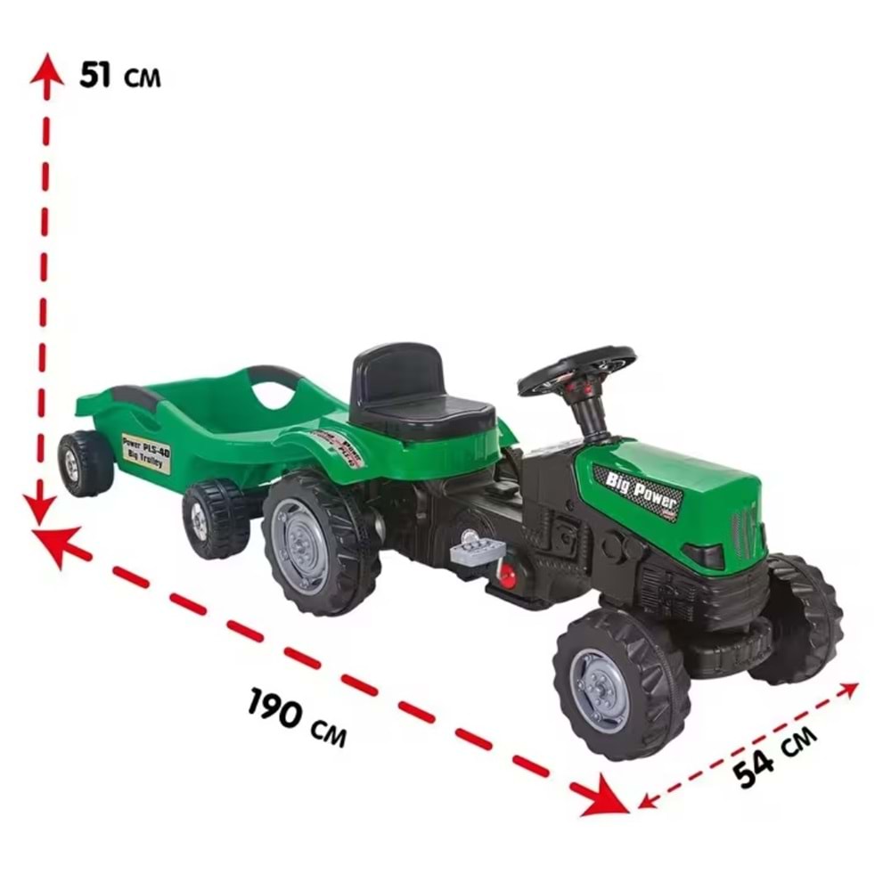 PİLSAN POWER PEDALLI BİG TROLLEY TRAKTÖR 07320 *1