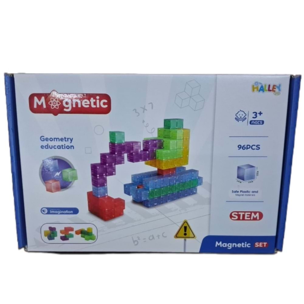 SEHER MAGNET YAPI BLOK SETİ 96 PARÇA SH59839 *38