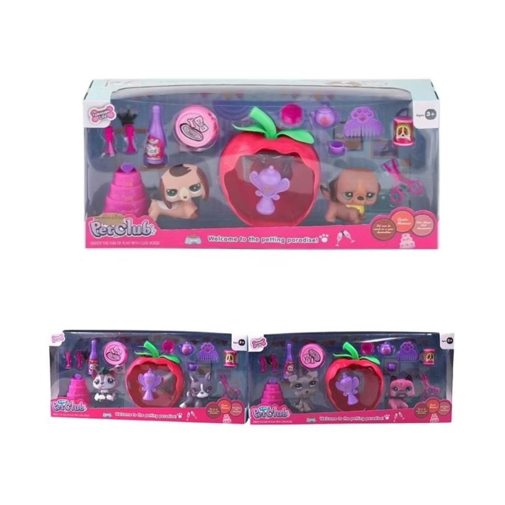 ELMALI MINIS 2 LI PASTA AKSESUARLI KZL-CL2104 1-2 *48