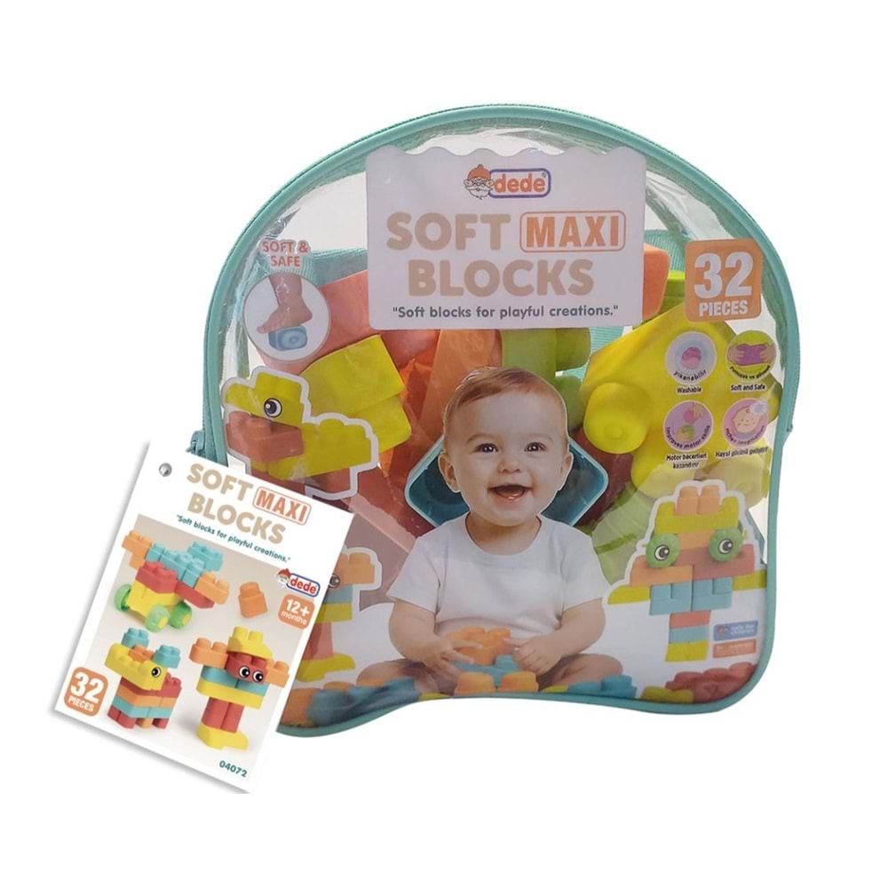 YUMUŞAK MAXİ BLOKLAR ÇANTA 32 PRÇ 04072 *12