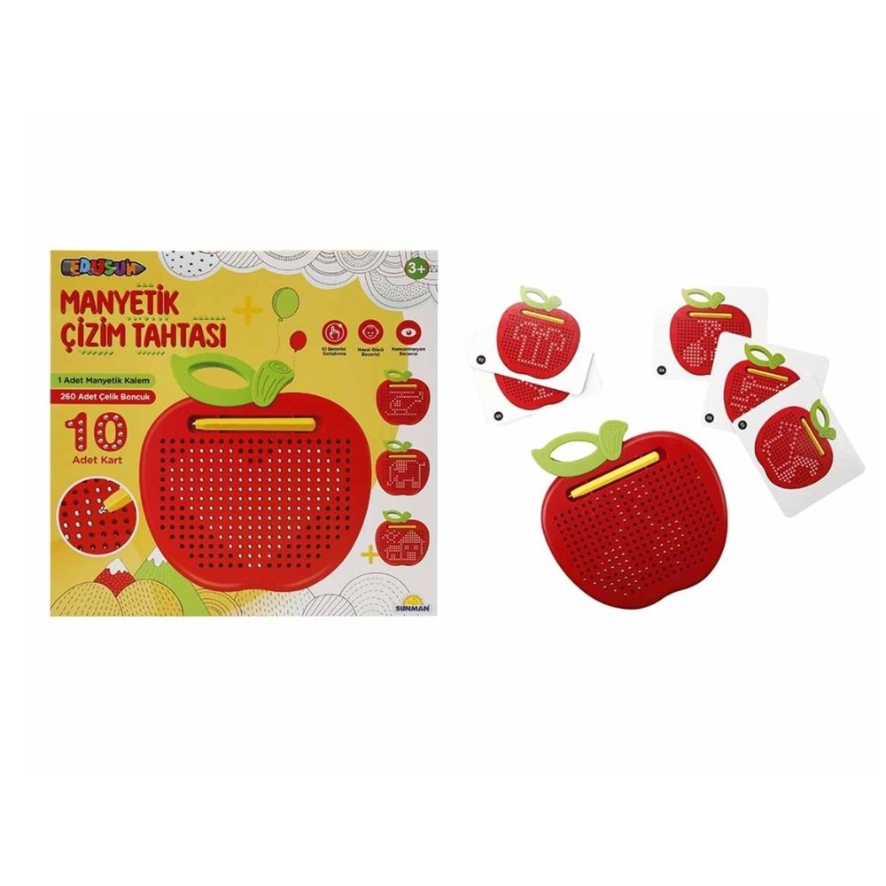 SUN MANYETİK ÇELİK BİLYELİ ÇİZİM TAHTASI YM2225 *72