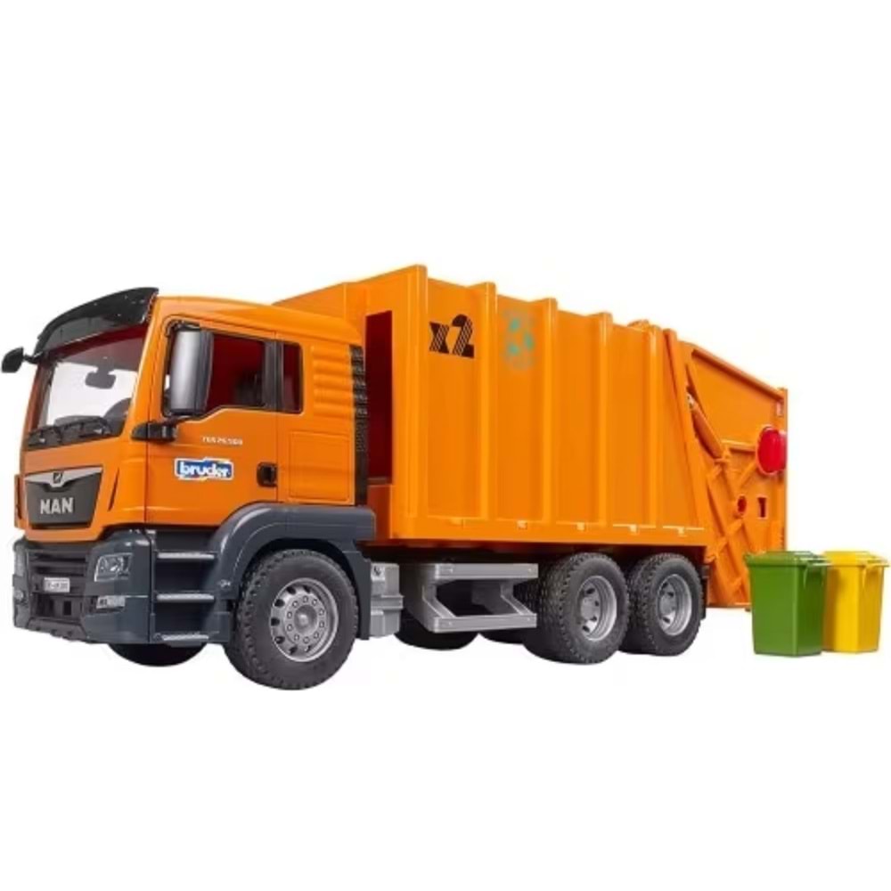 BRUDER MANTGS ÇÖP KAMYONU TURUNCU BR03760