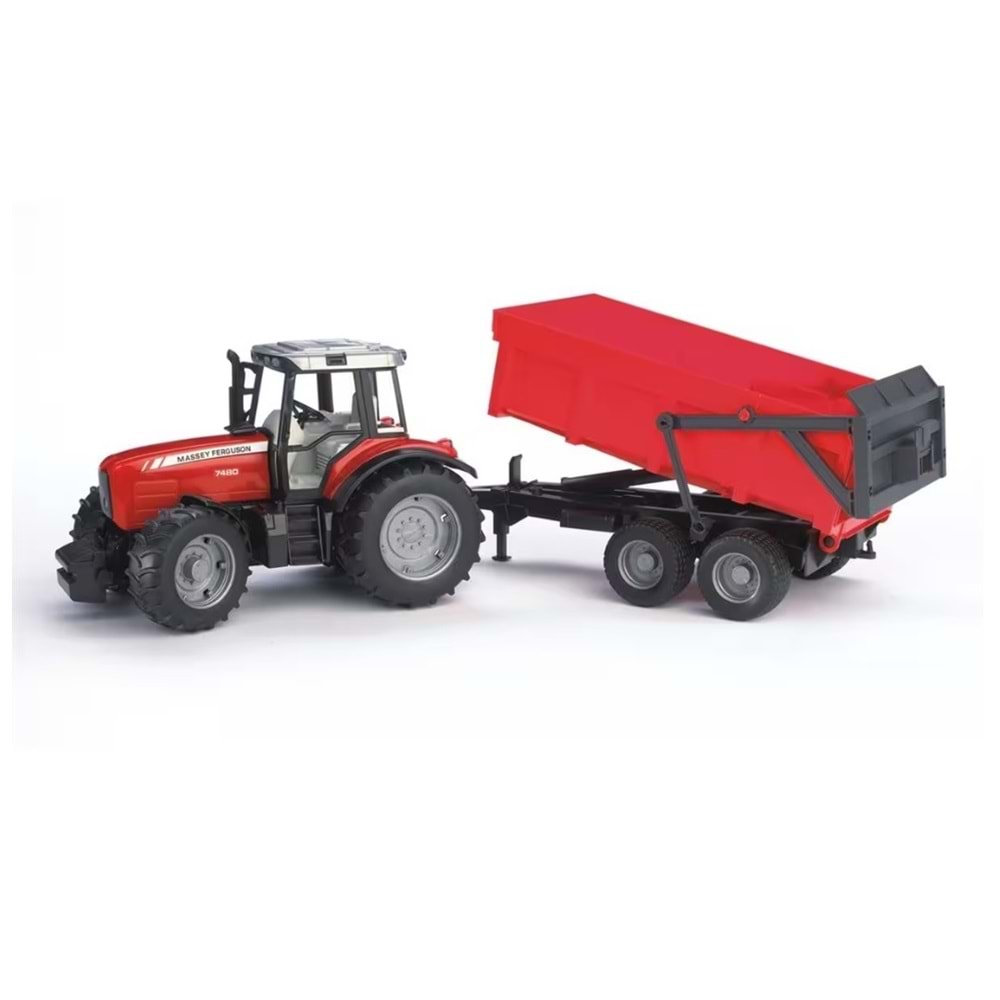BRUDER MASSEY FERGUSON 7480 TRAKTÖR RÖMORKLU BR02045