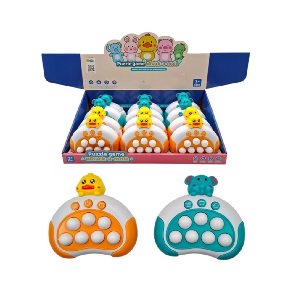 IŞIKLI SESLİ KÖSTEBEK OYUNU KARIŞIK HAYVAN FİĞÜRLÜ WQ-87 WQ-89 *144