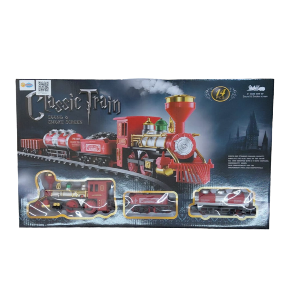 PİLLİ DUMAN ÇIKARAN CLASSİC TRAİN V8525 *18