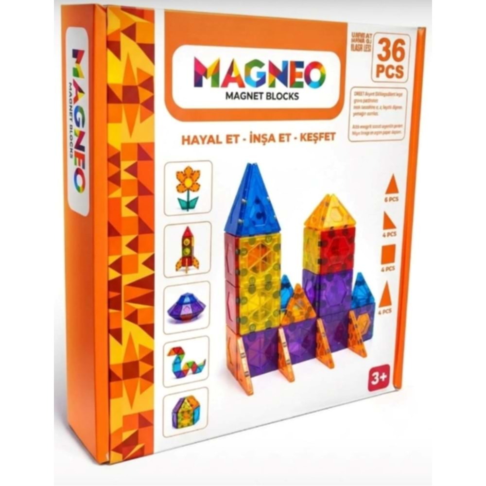 MAGNEO MAGNET BLOCKS 36 LI SET ML579 *12