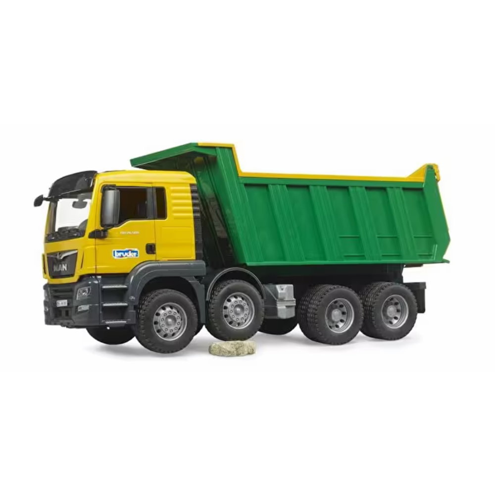 BRUDER MAN TGS DAMPERLİ KAMYON (SARI-YEŞİL) BR03766