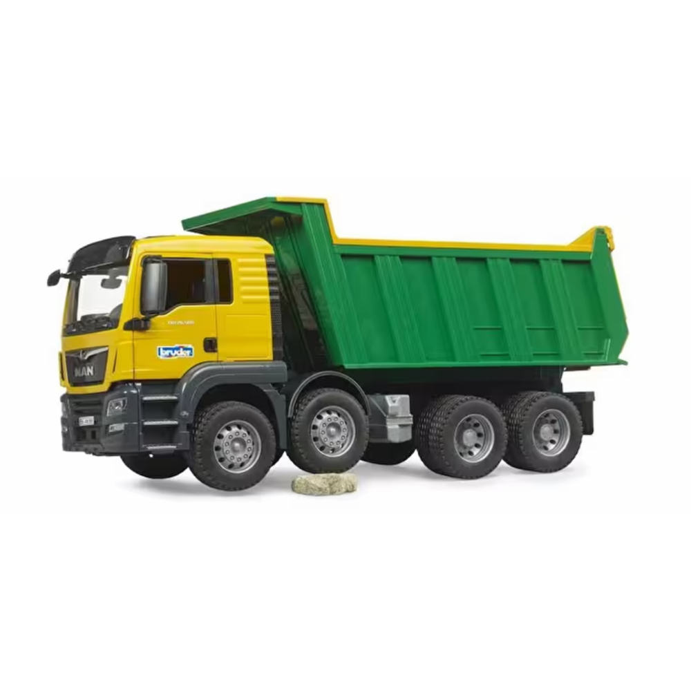 BRUDER MAN TGS DAMPERLİ KAMYON (SARI-YEŞİL) BR03766
