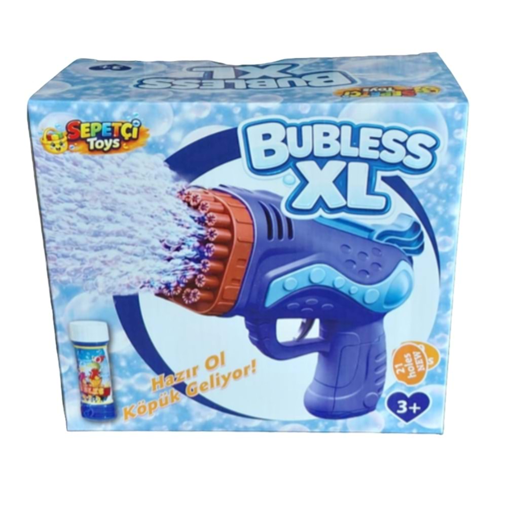 BUBLESS XL KÖPÜK TABANCASI (MAVİ) 2914 *30