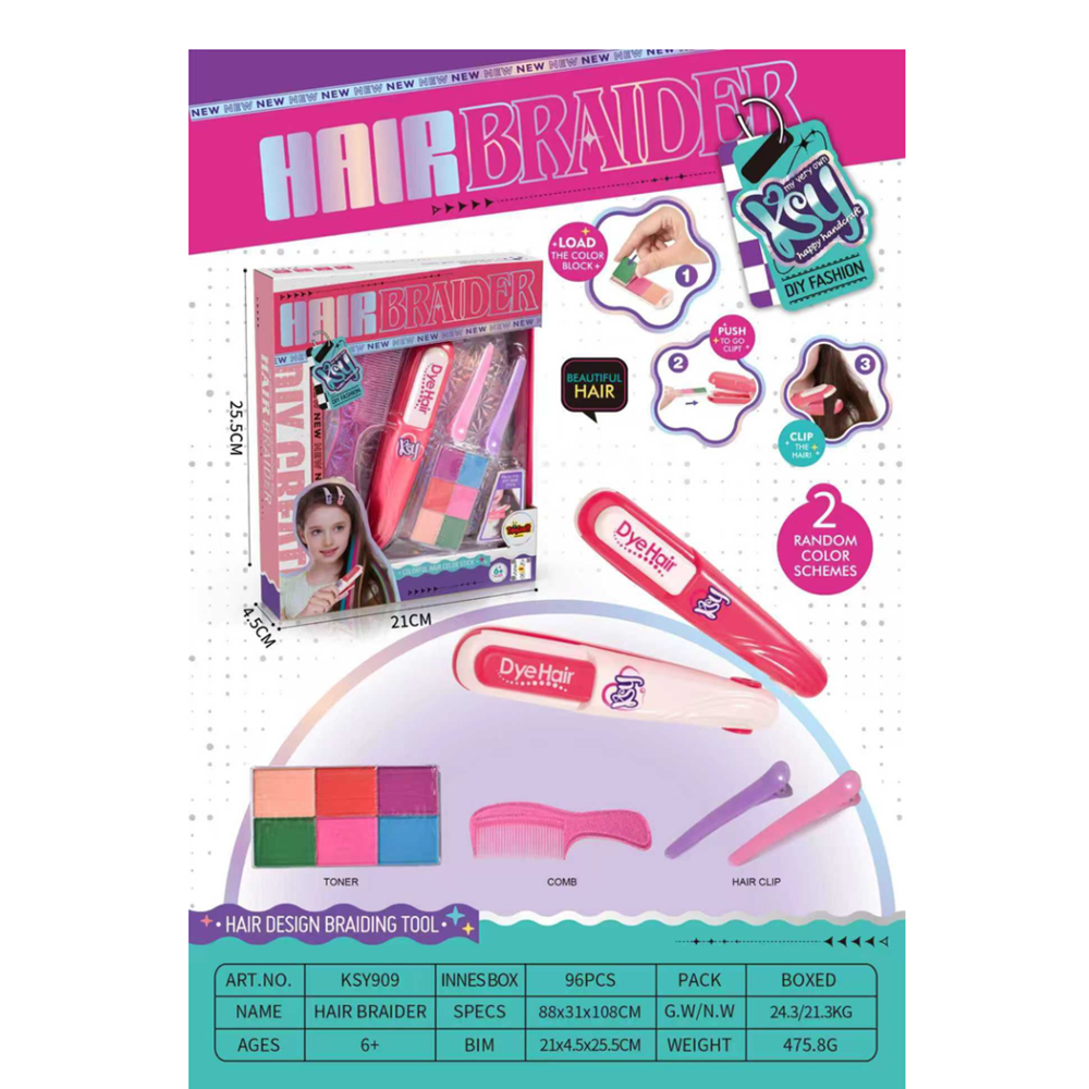 TOYCRAFT DIY SAÇ BOYAMA MAŞASI SET KSY909 * 48