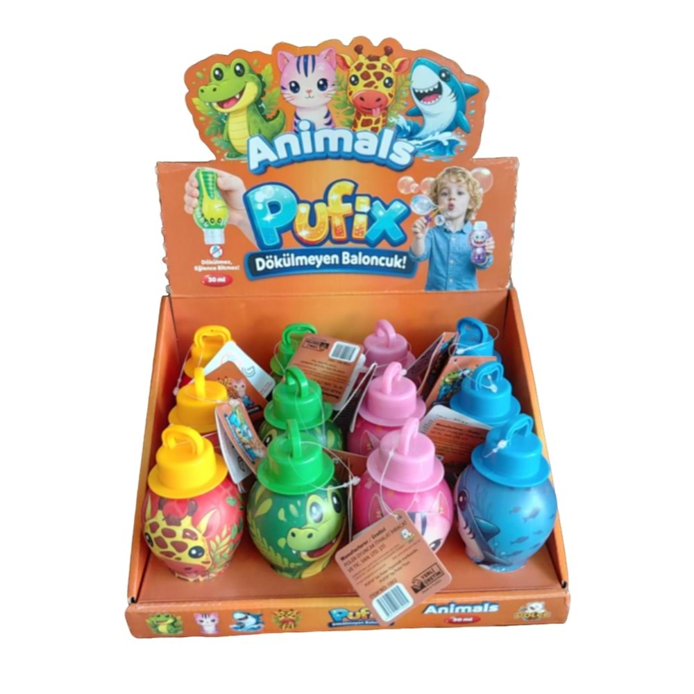 PUFİX ANİMALS DÖKÜLMEYEN BALONCUK 1002 *144