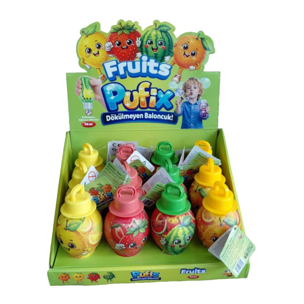 PUFİX FRUİTS DÖKÜLMEYEN BALONCUK 1001 *144