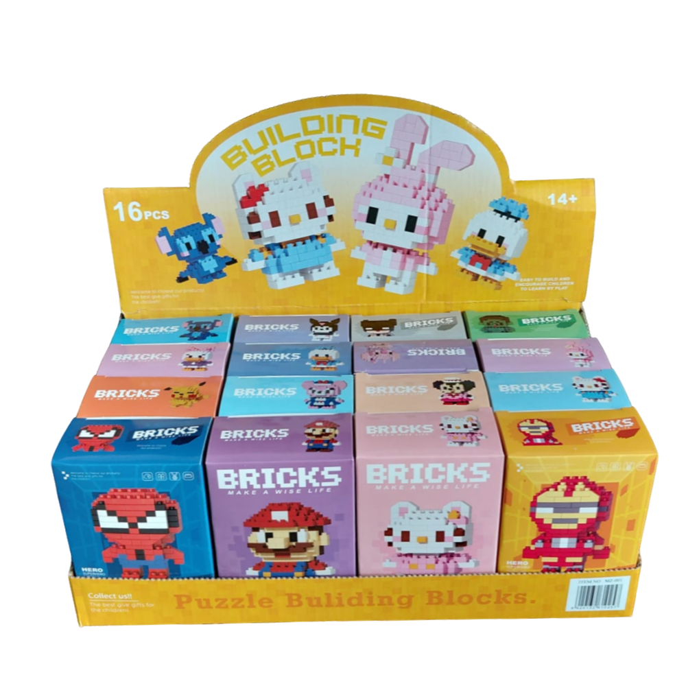16 Lİ STANDLI BRİCKS LEGO MZ-001 *240