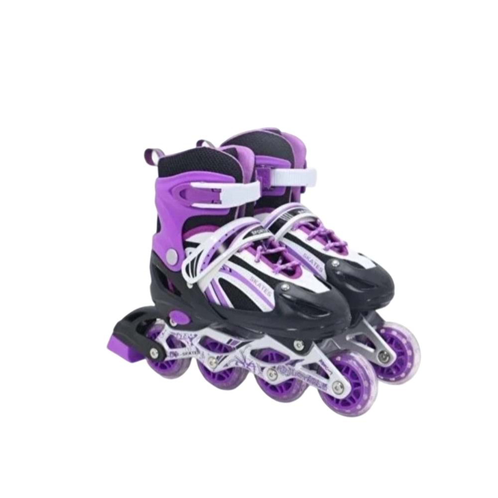 GLOW PATEN ULTRA PARLAK TEKERLEKLER MOR (34-37) FR37845 *6