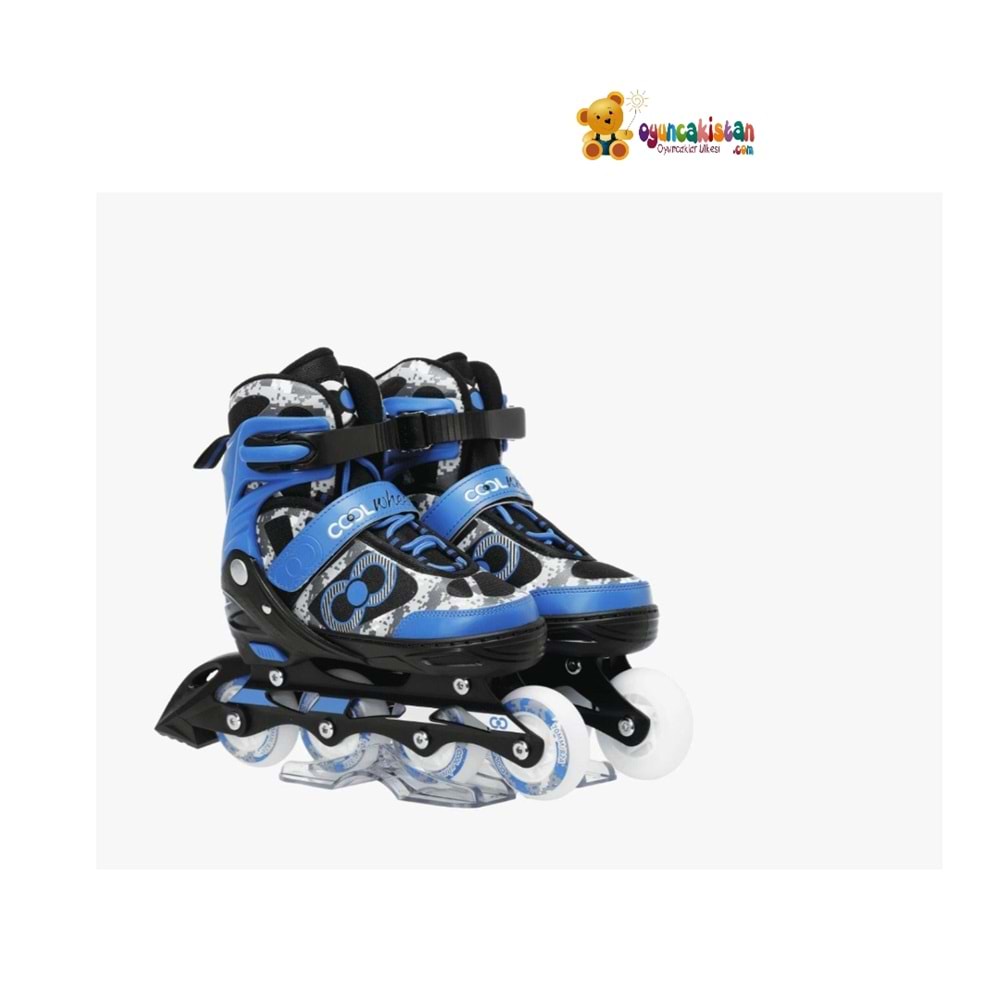 GLOW PATEN ULTRA PARLAK TEKERLEKLER MAVİ (30-33) FR38194 *6
