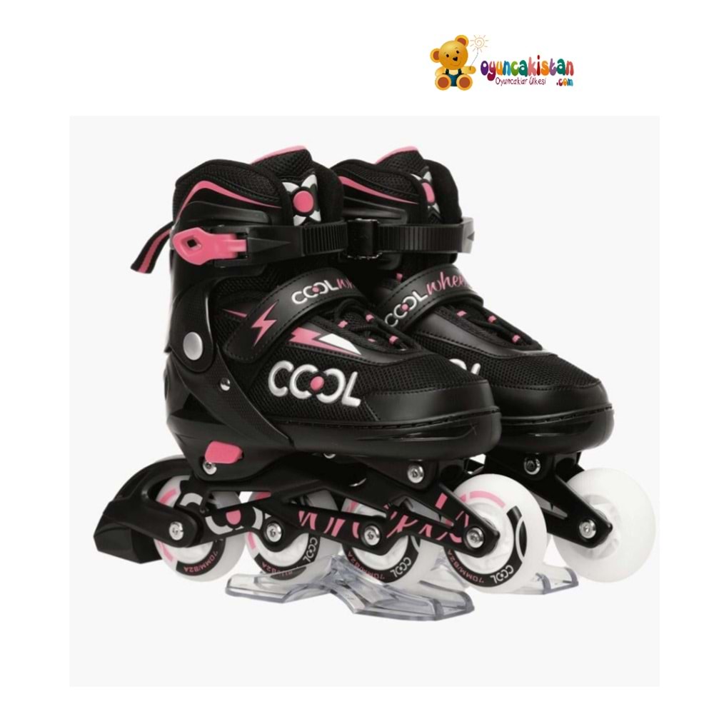 GLOW PATEN ULTRA PARLAK TEKERLEKLER PEMBE (30-33) FR38200 *6