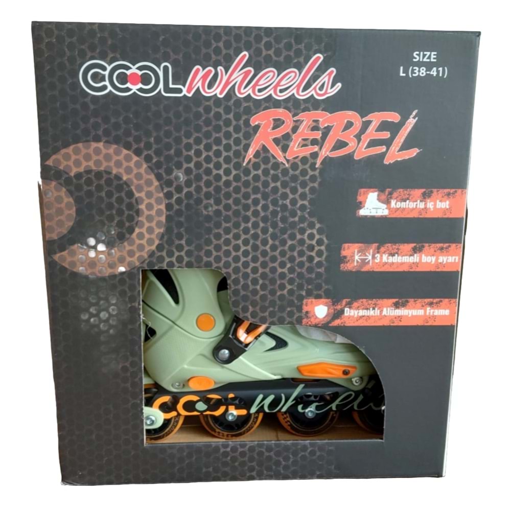 REBEL PATEN YEŞİL -TURUNCU (38-41) FR38668 *6