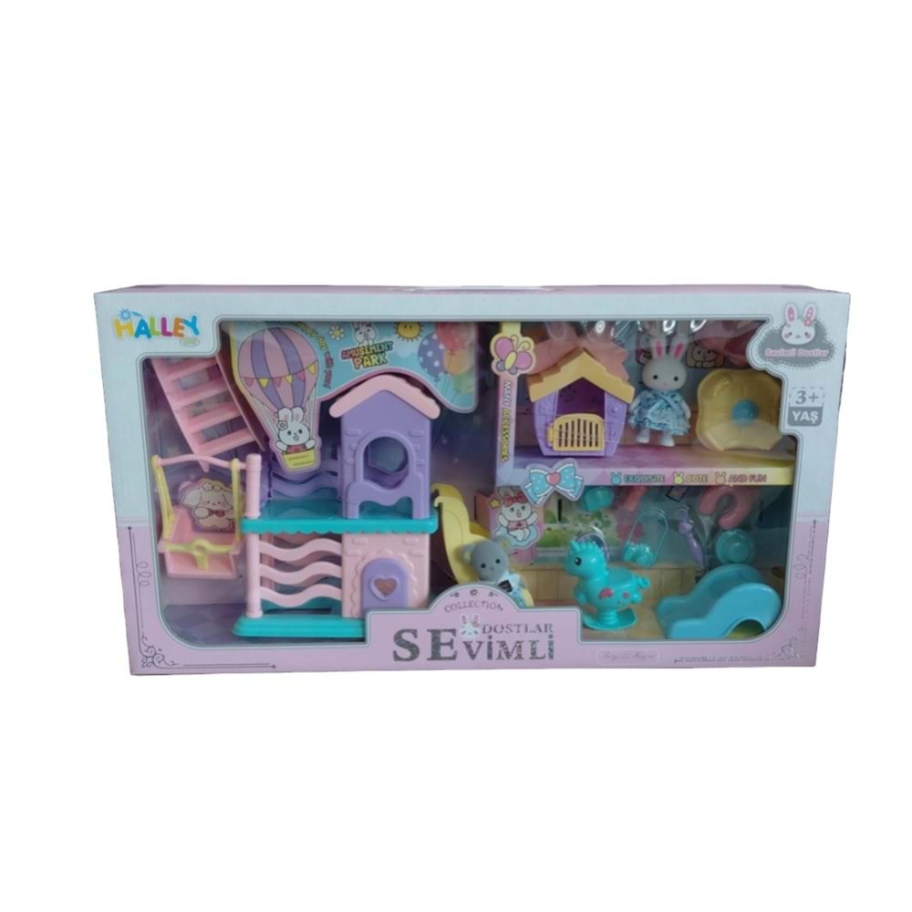 SEHER TAVŞAN AİLESİ SETİ RANZALI KOLTUKLU 3 ASORTİ SH59688 *9
