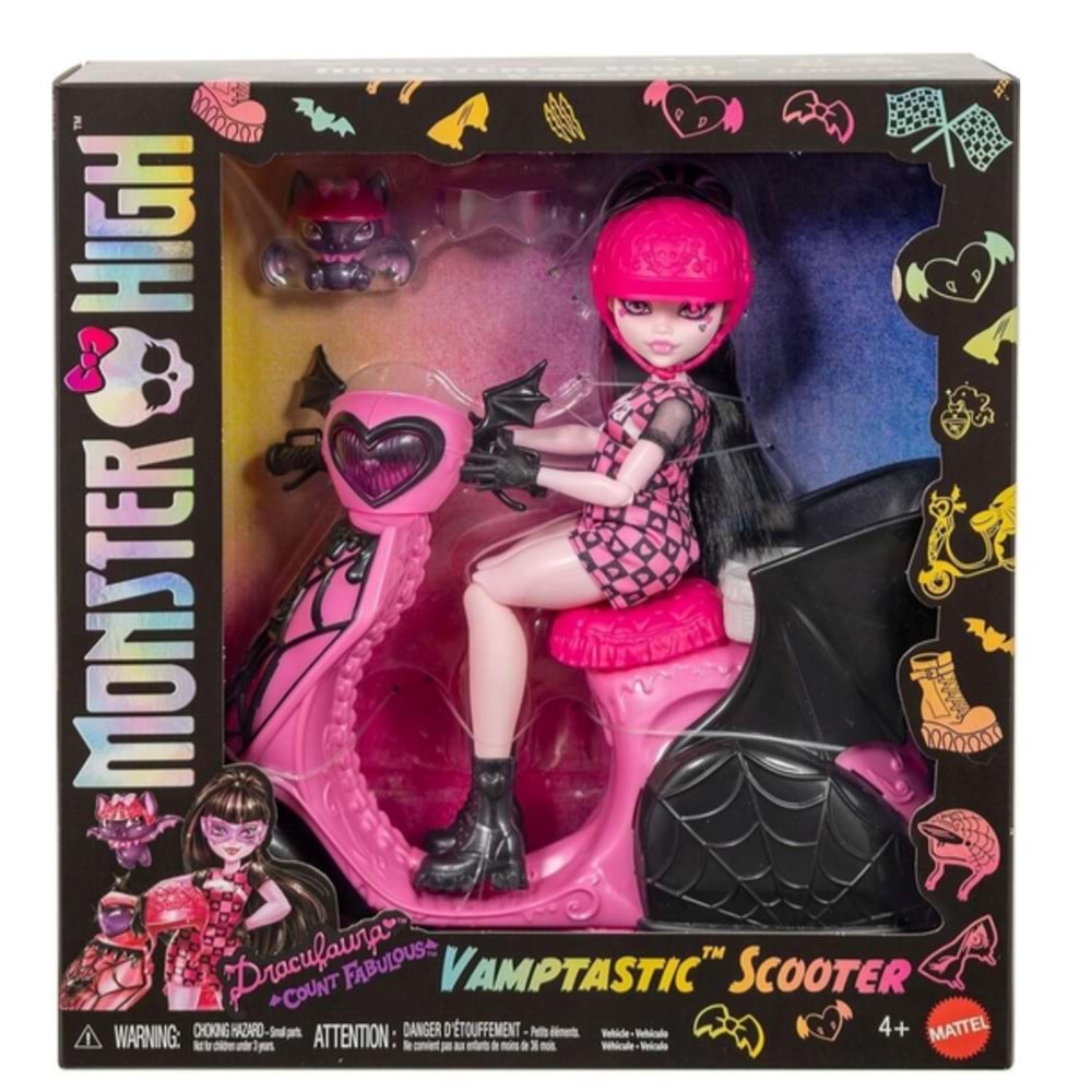 MTL MONSTER HİGH VAMPTASTİC SCOOTER DRACULARA JDR61 *4