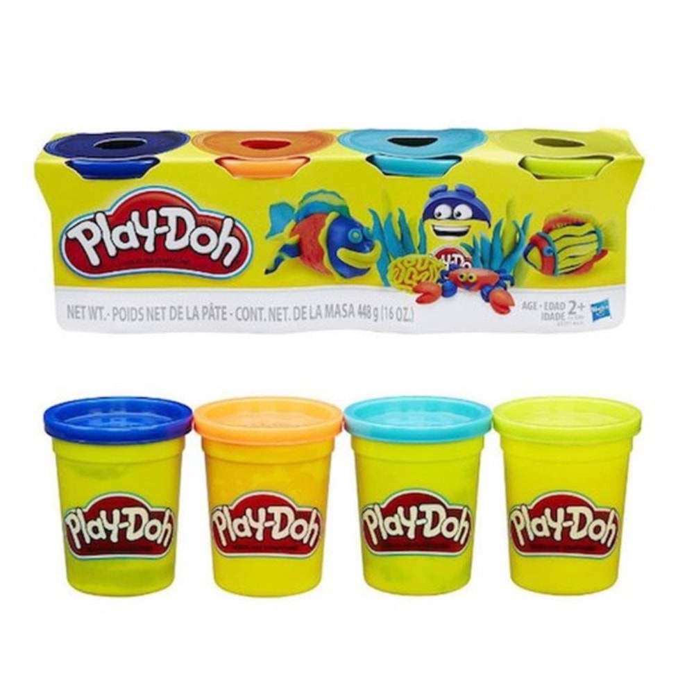 HSB PLAY DOH 4 LÜ HAMUR 16 LI PKT B5517
