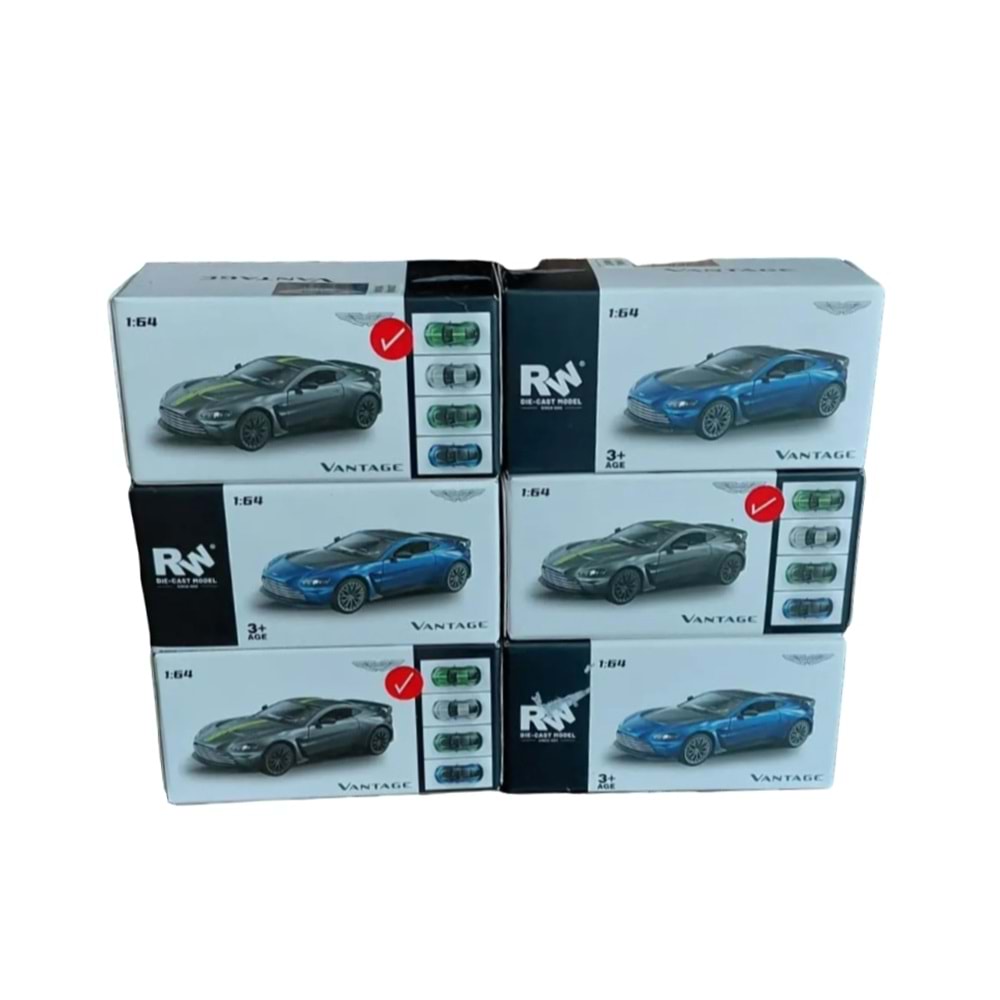 MİNİ GT 1:64 MODEL ARABA ASTON MARTİN VANTEGE RW8264 *144