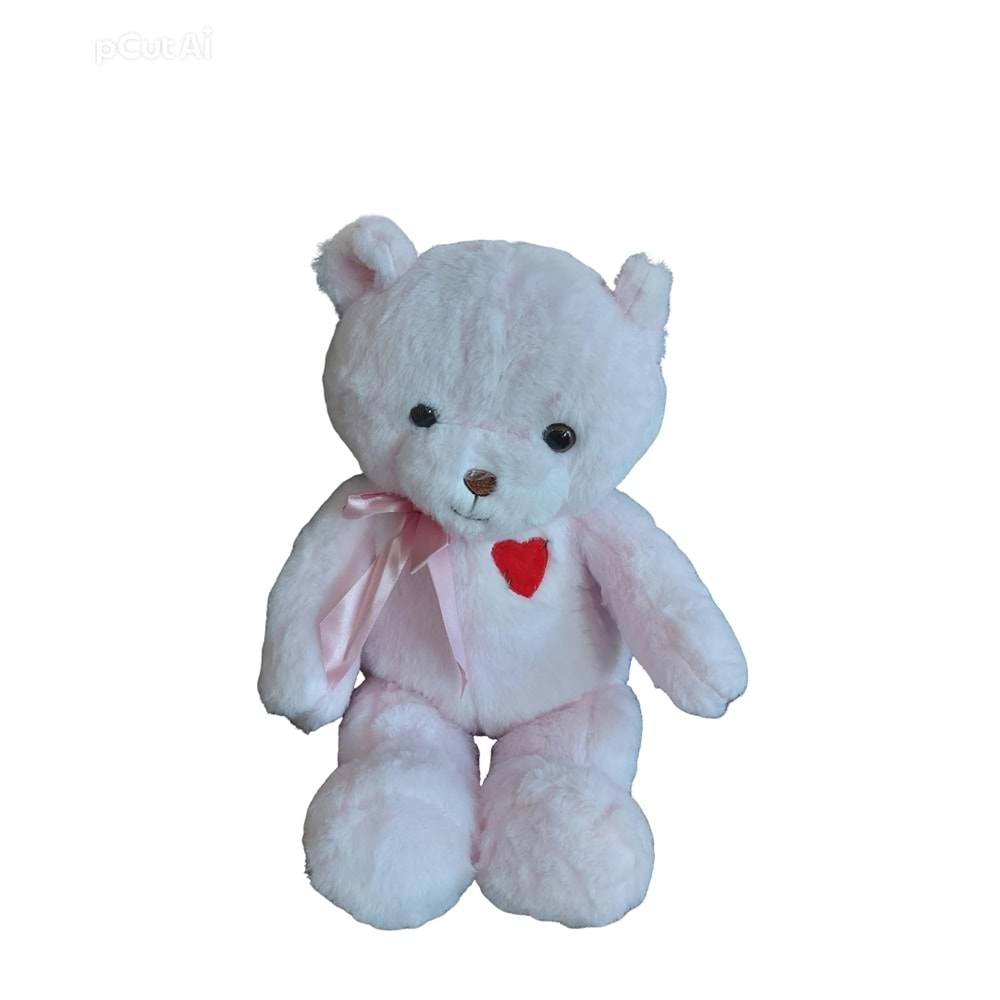 PELUŞ 50 CM KALP NAKIŞLI AYILAR PL50248 *24
